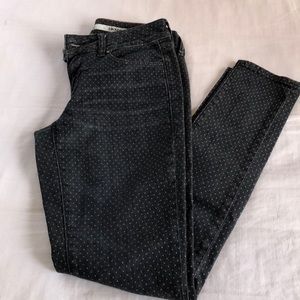 DKNY Polka Dot Soho Skinny Jeans